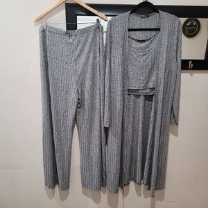 Storyteller 3-Piece Ribbed Lounge Set – Size 1X  NWOT